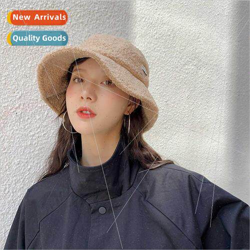 Imation lamb wool fisherman hat female fall winter warm lett