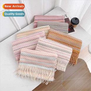 women imation cashmere Classic scarf perfume plaid ret small