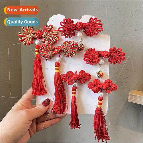 Chinese super fairy retro tassel hair clips ancient Chinese