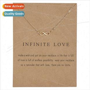 love women card hundred necklace Infine alloy Paper words