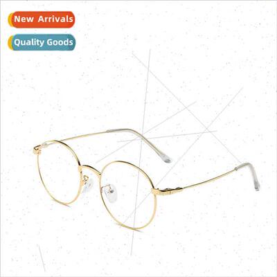 Ins  flat glasses 5918 small face round frame retro myopia e
