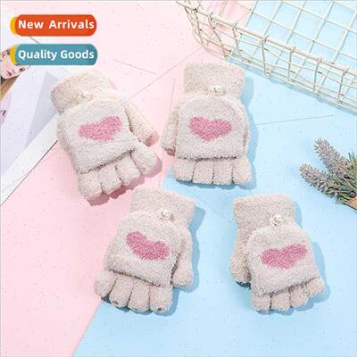 Winter warm padded thickened cold knting cute adult female