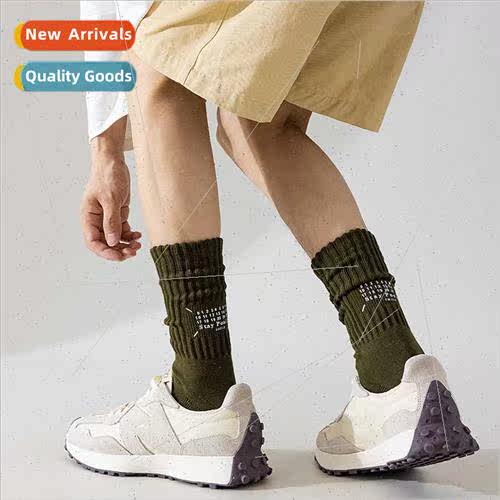Socks men stacked socks Japanese thick line knted mid-calf s