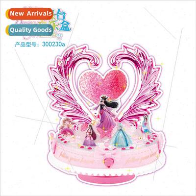 children diy Yeloli dream stage music box rotating octave bo