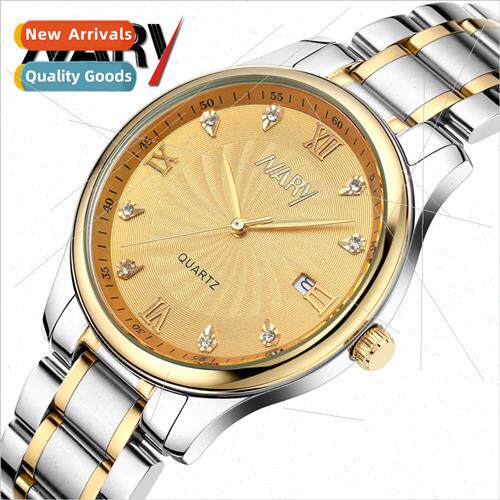 Couple watches inside shadow diamond encrusted single calend