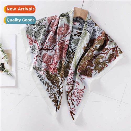 90 simulation silk large square scarf horse printing women s