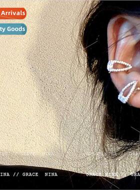 zirconia earrings female ins tide small hairpin whout ear ho