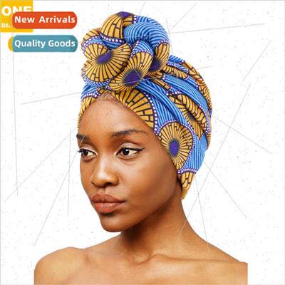 African Printed Twisted Ball HeadbHat Plate Knot HeadbHat  A