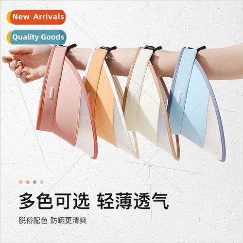23 new hollow top hat female summer sunscreen large brim out