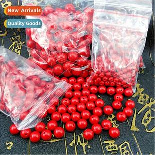 loose beads DIY accessories bead Cinnabar spacer round