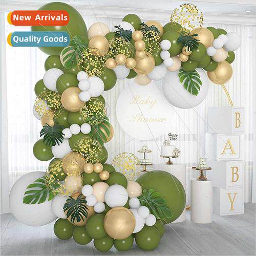 Vintage Green Latex Balloon Chain Set Sage Green Balloon Arc