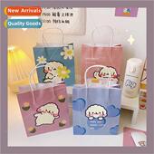 cartoon Korean handheld ins shopp bags simple paper Cute whe