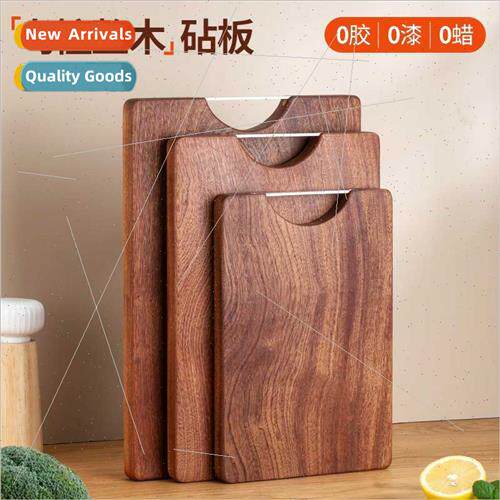 Ebony chopping board solid wood square plate household multi