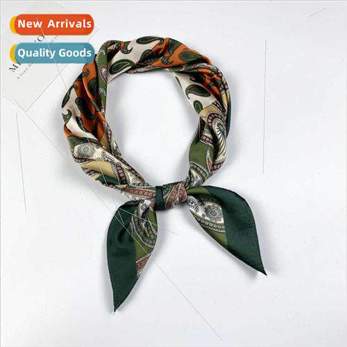 Spring Autumn small square scarf female retro cashew print s