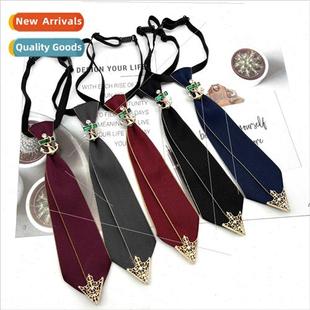 tie Korean flower bow accessorie Necktie neckline female