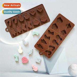 12 Christmas chocolates 451 inserted candles sugar flipping