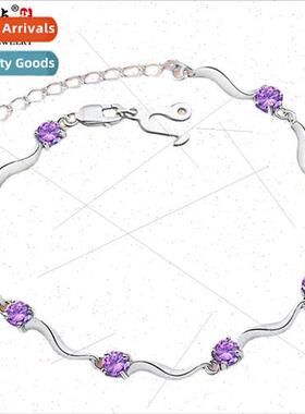 925 silver bracelet female Korea couple silver jewelry brace