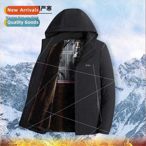 Removal middle-aged elderly cotton jacket cold warm padded t