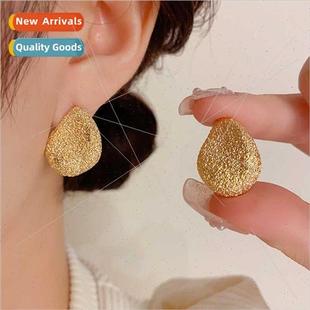 Bean Drop Vintage ins Earri Cool Gold Sweet Fashion Earrings