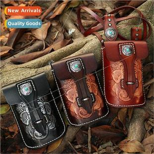 men Elephant handmade pack fanny punk leather God new PKKS