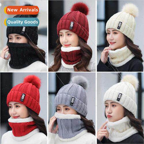 Hat female winter Korean  tide hundred鎼?padded warm fall w