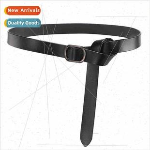 Autumn winter coat belt female leather decoration skirt fash