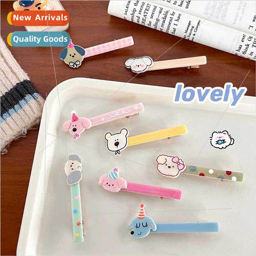 Cute cartoon animal hair clips sweet girl candy color system