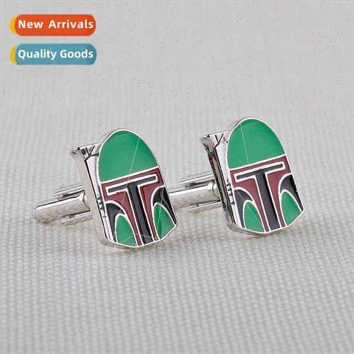 New Star Wars Baked Lacquer Shape Cufflinks Fashion Men Shir