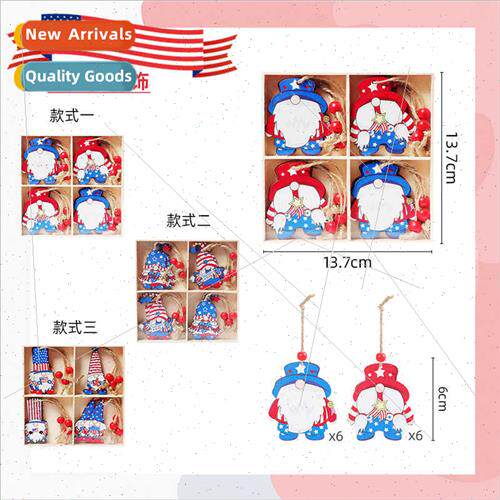 Independence Day Gnome 6CM Party Hanging Decoration 12PC Wal