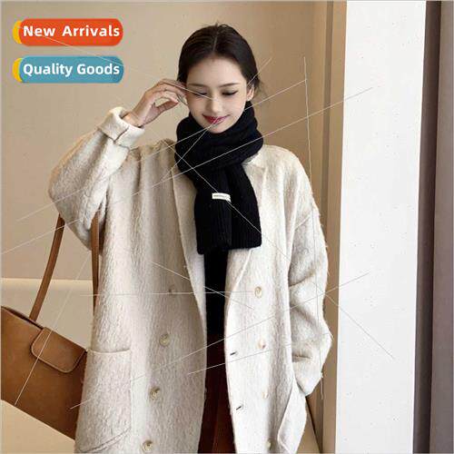 Label-free wool blended hundred wh neck warm Korean  scarf a