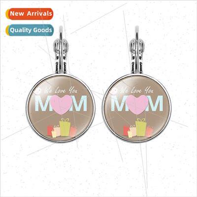 Mothers Day gift Moms love MOM heart-shaped time gemstone ea