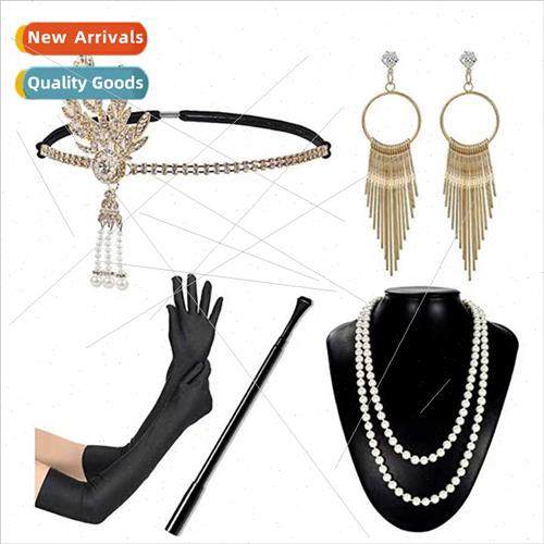 1920s Gatsby Bachelorette Party Set Tassel Jewelry Headdress