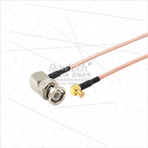 RG316 RF adapter cable MCX elbow male to BNC elbow male Q9/M