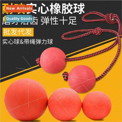 Pet toys bouncy ball dog toys solid ball through rope ball c