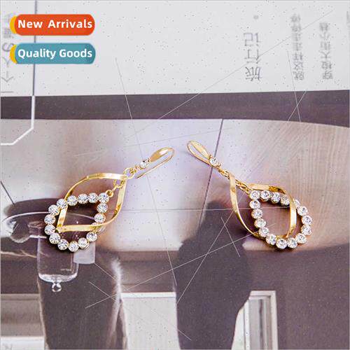 New metal wave tassel earrings Korea long drop earrings earr