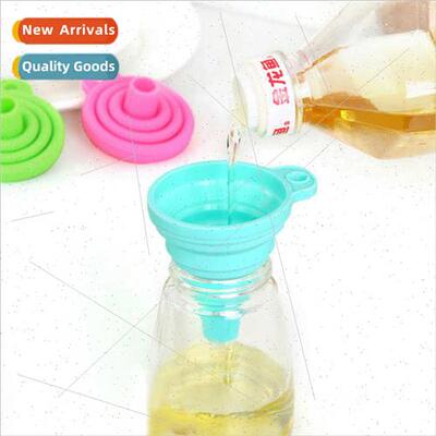 Home collapsible telescopic funnel kchen dispensing oil drai