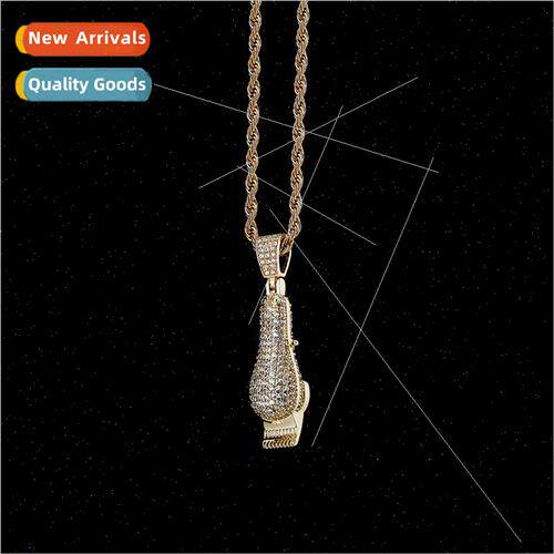 Europe electric pusher razor hip hop pendant full zirconia m