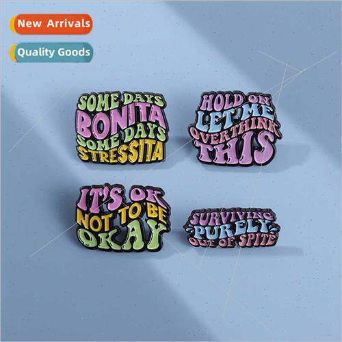 New creative dopamine badge alloy accessories clothes backpa