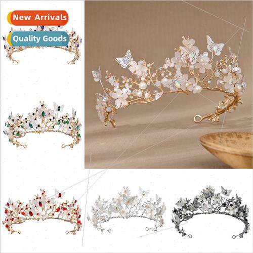 Mori super fairy bride crown Europe wedding dress hair acces