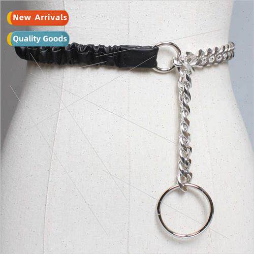 Punk concave styling versatile ins pendant thick chain waist