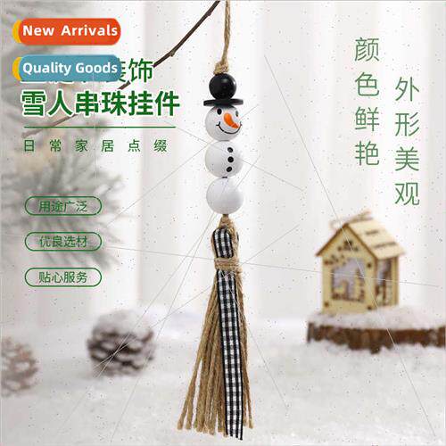 Christmas decorations Christmas e pendant whe snowman plaid