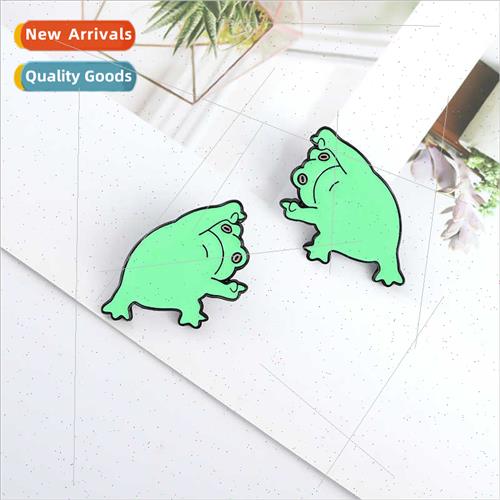 Frog Set Couple Frog Pose Series Anti-Shine Brooch Trinkets