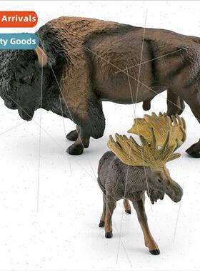 wild est animal model American bison bighorn deer decorative