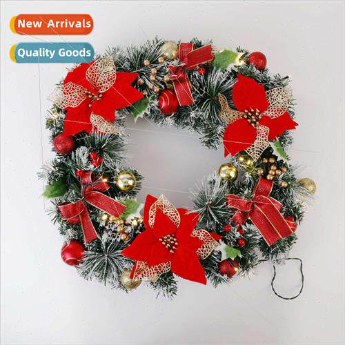 Scene decoration arrangement door hanging Christmas wreath s