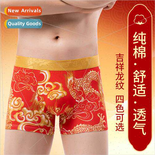 Dragon pattern large size men underpants men boxer shorts co