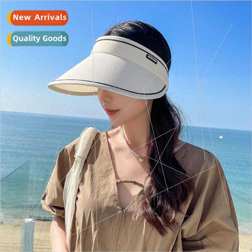 Sunscreen hat female summer UV large brimmed hollow cap full