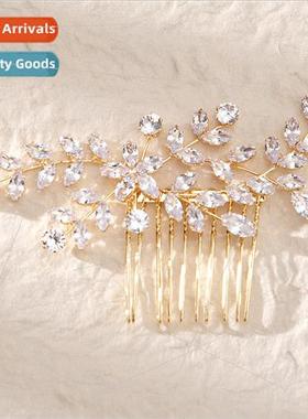 New metal hair combs wedding bride coiffure hair plug headdr