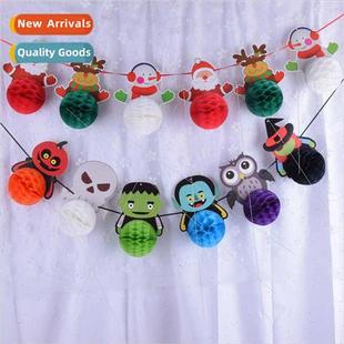 Halloween hotel shopping mall KTV backdrop atmosphere decora