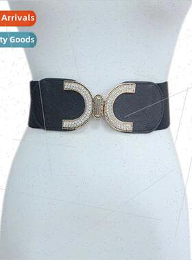 Summer new women belt casual girdle decorative buttons small