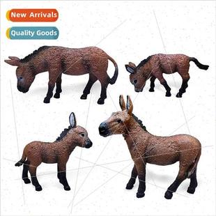 static miniature ornament animal Brown model donkey